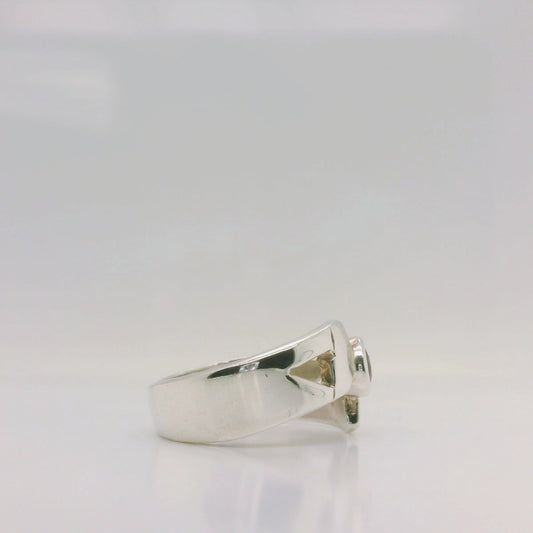 Amethyst Crossover Ring