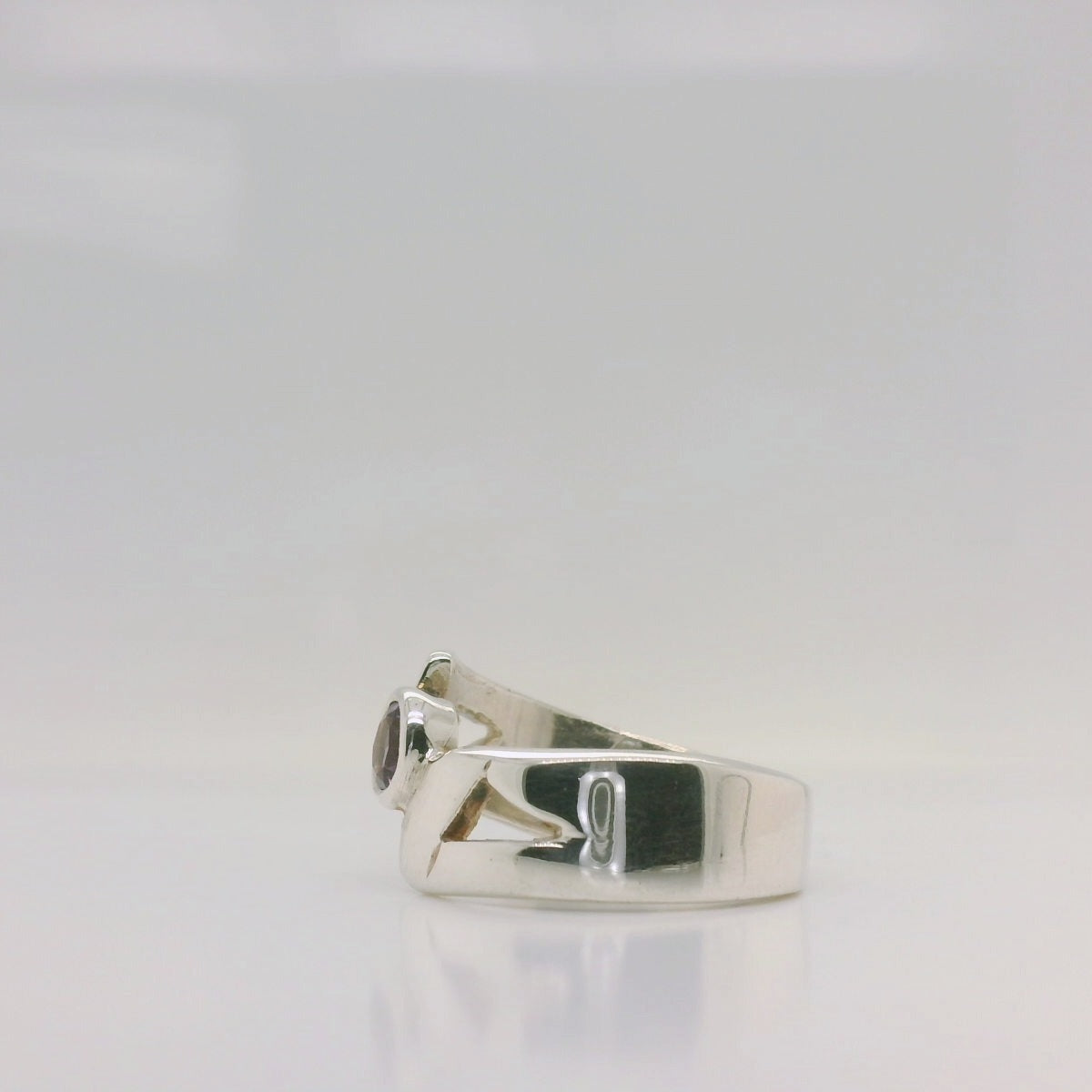 Amethyst Crossover Ring