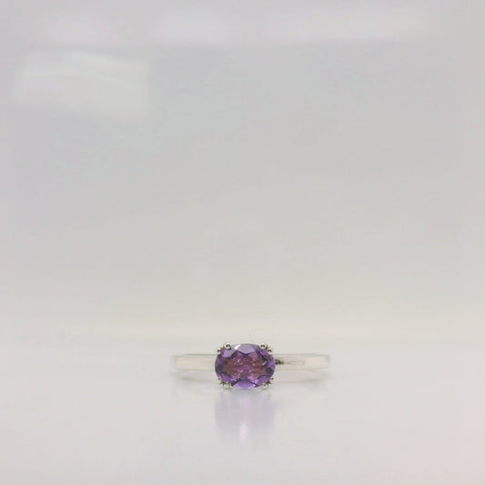 Double Claw Amethyst Ring