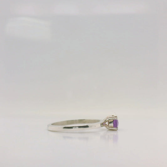 Double Claw Amethyst Ring