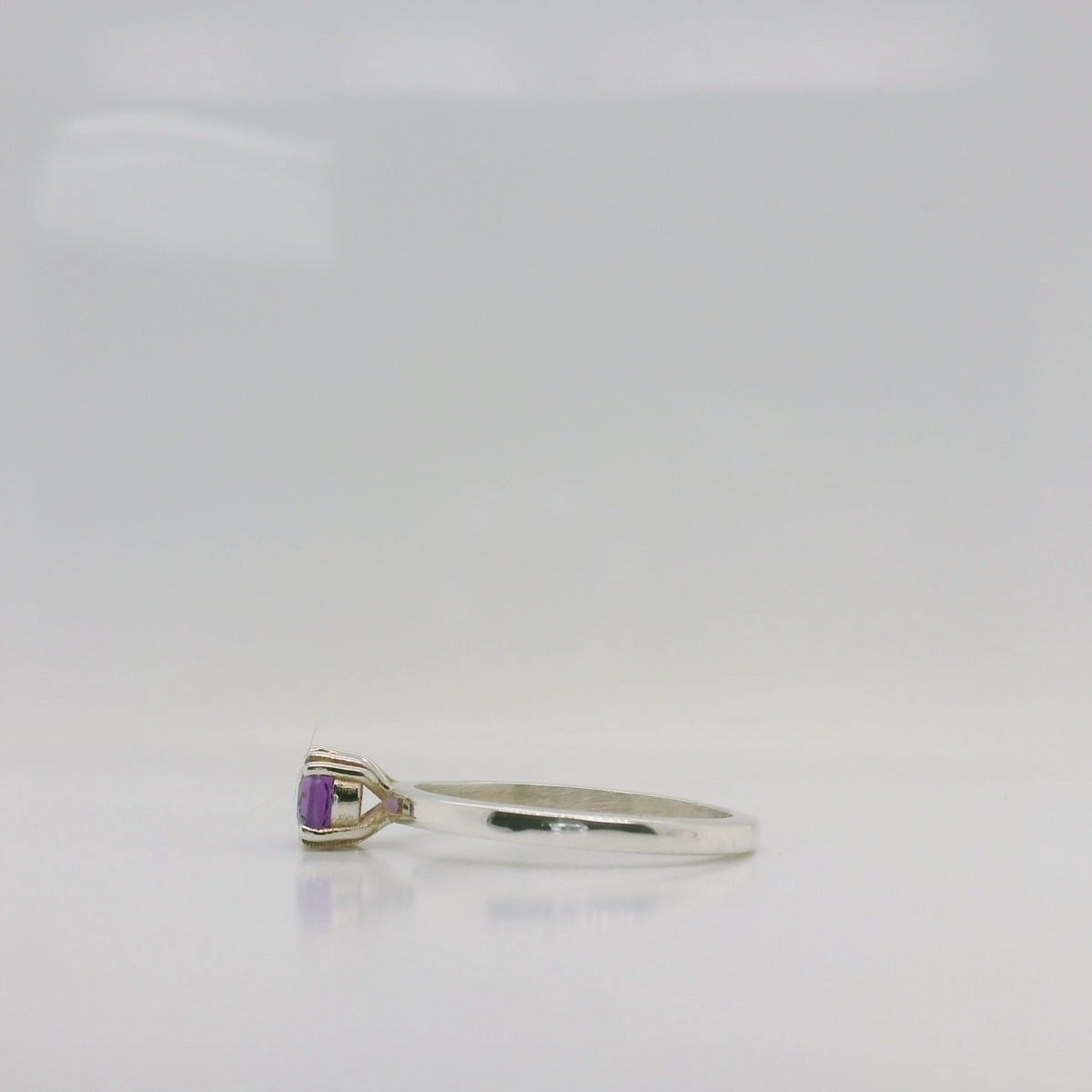 Double Claw Amethyst Ring