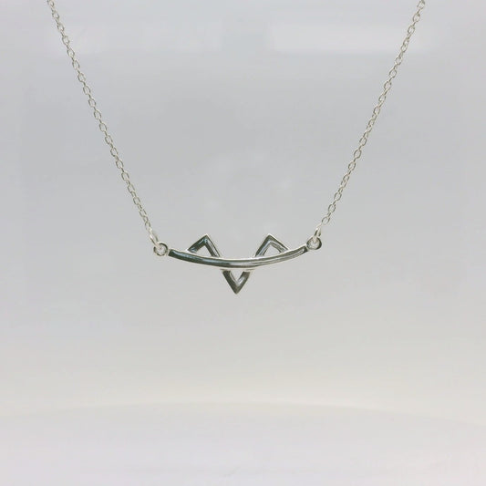 Curved Zig Zag Necklace