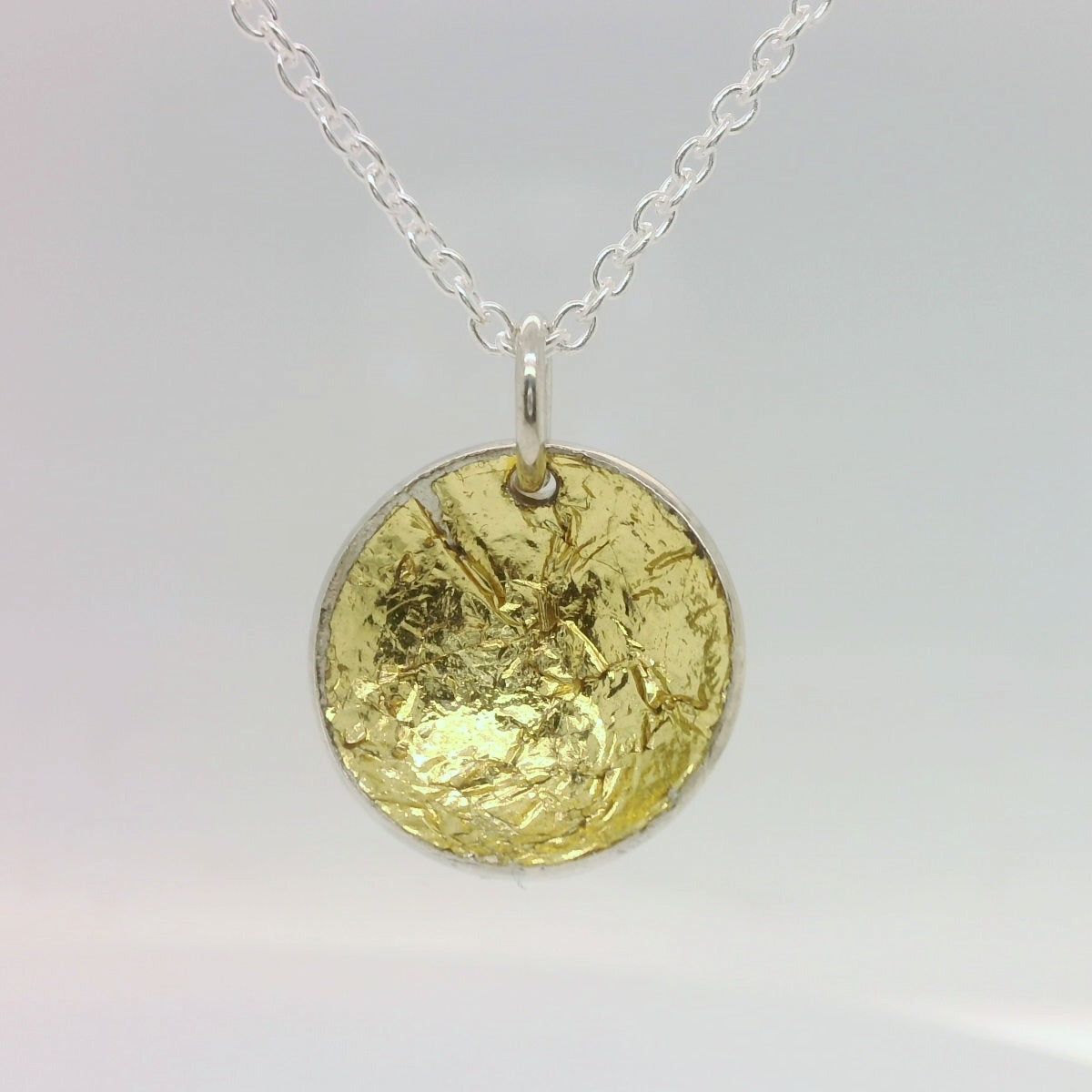 Domed Gold Foil Pendant
