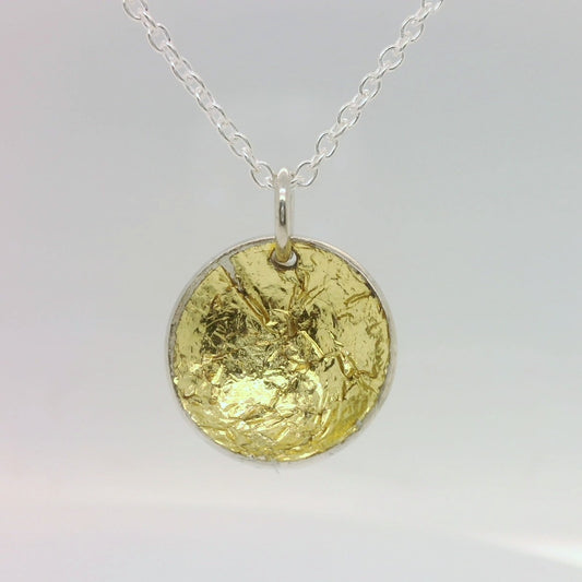 Domed Gold Foil Pendant