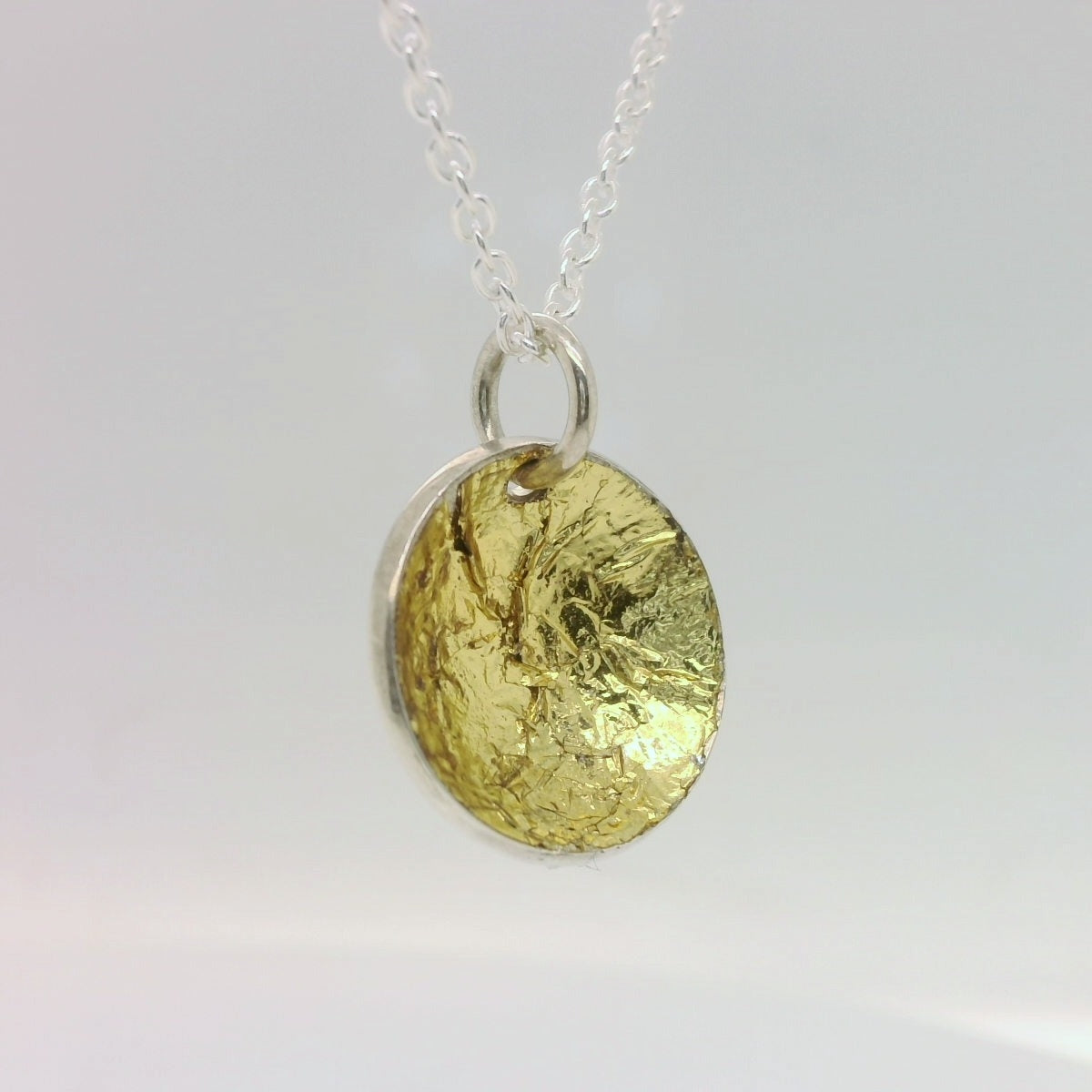 Domed Gold Foil Pendant