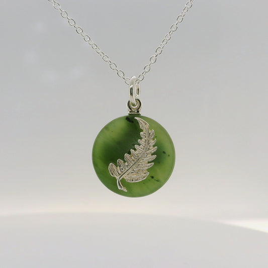 NZ Fern Jade Pendant