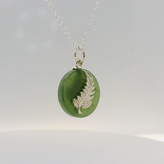 NZ Fern Jade Pendant