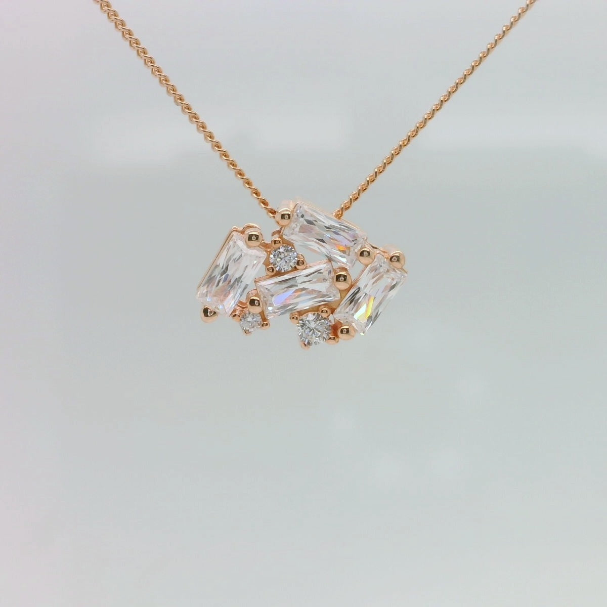 Rose Cluster Necklace