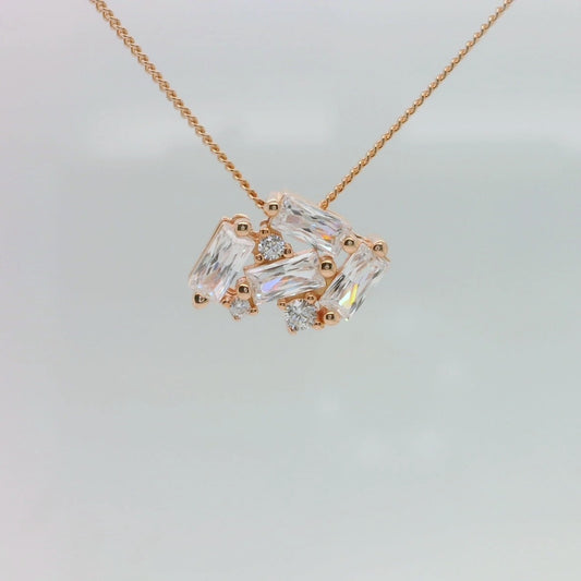 Rose Cluster Necklace