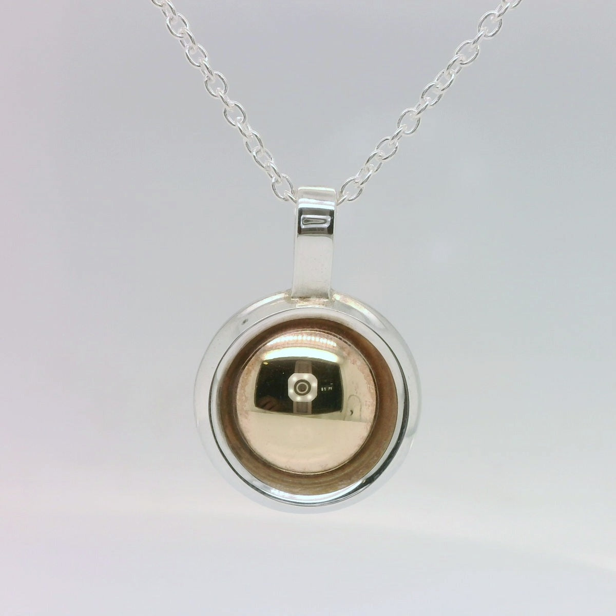 Two-Tone Circle Pendant