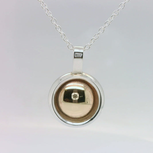 Two-Tone Circle Pendant