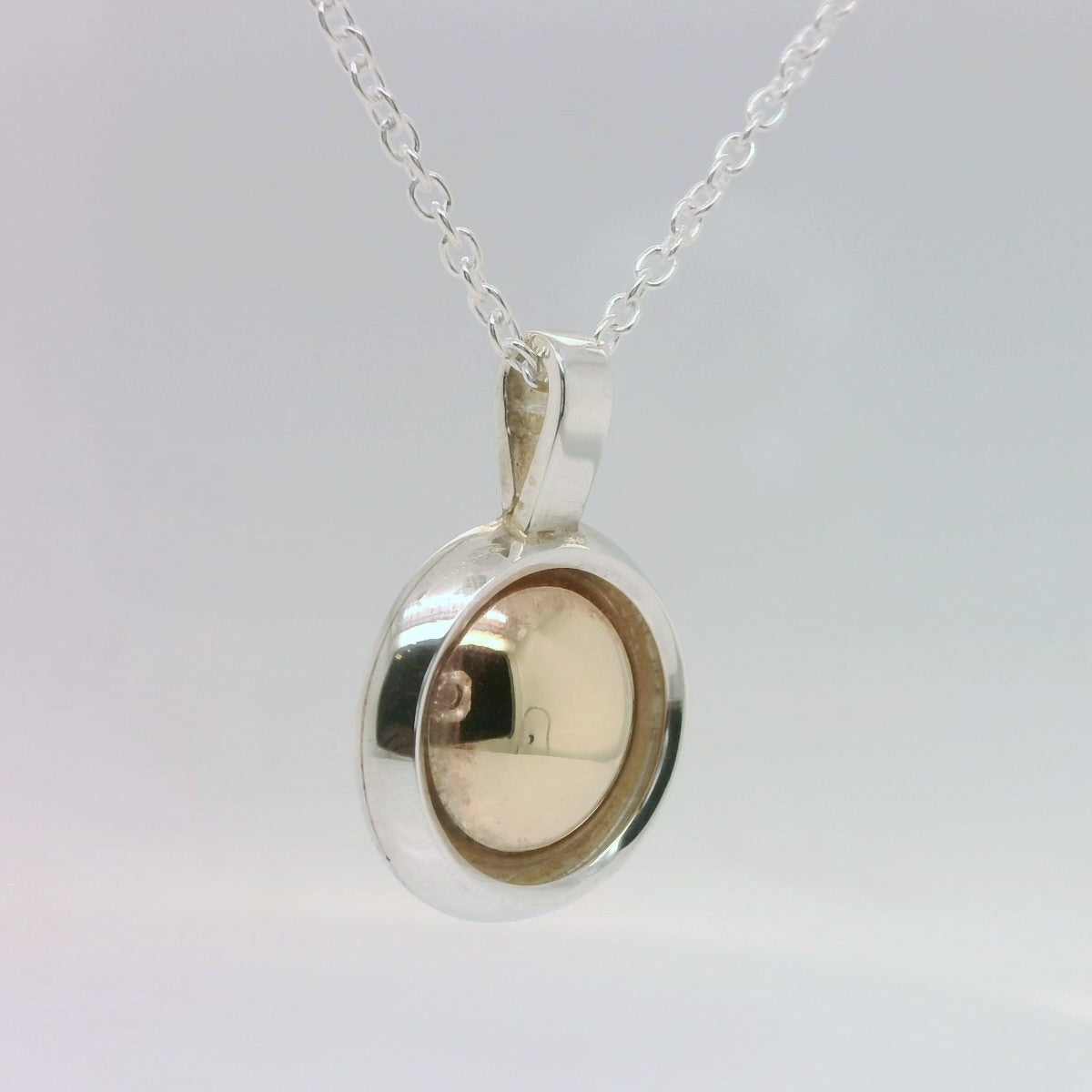 Two-Tone Circle Pendant