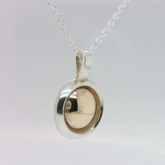 Two-Tone Circle Pendant