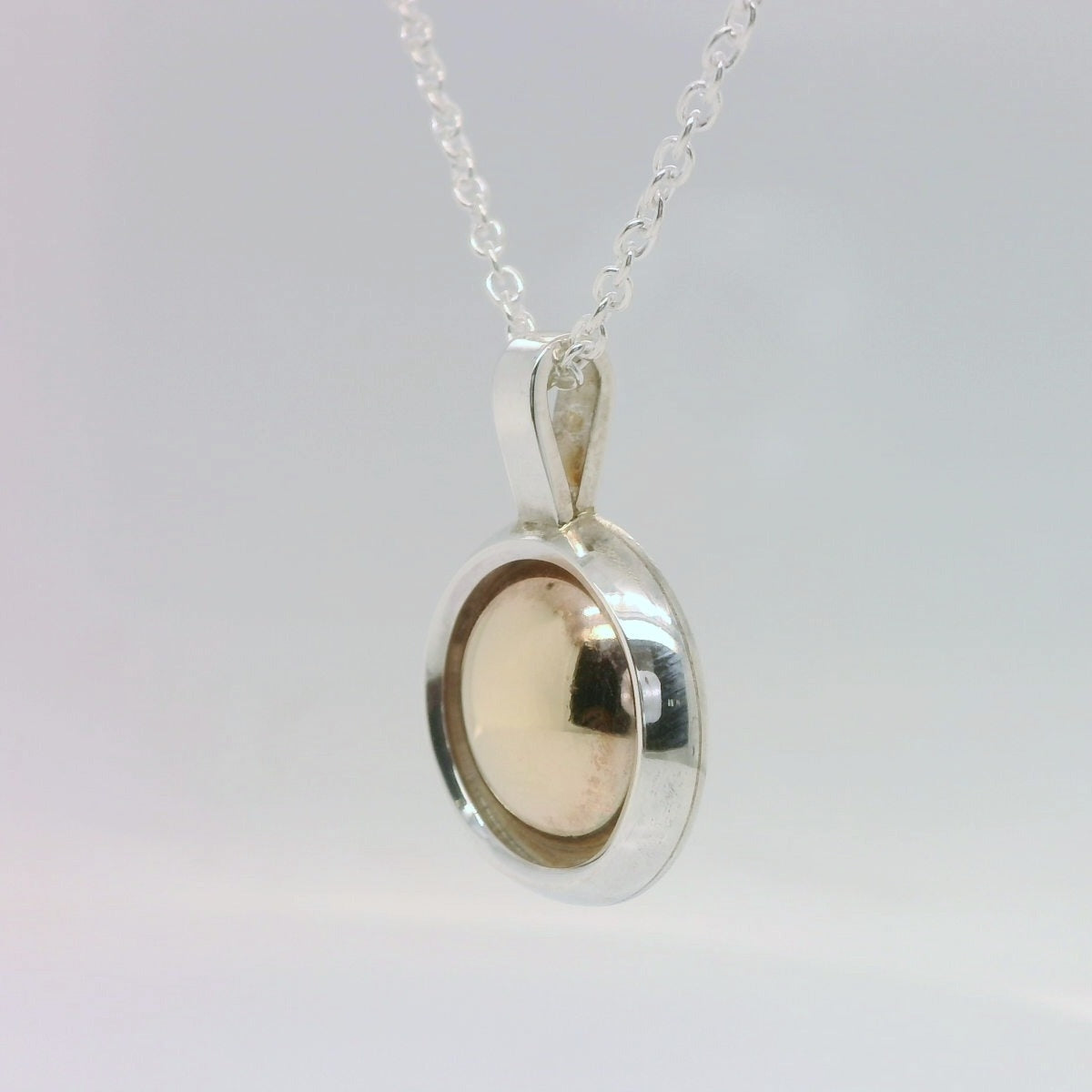 Two-Tone Circle Pendant