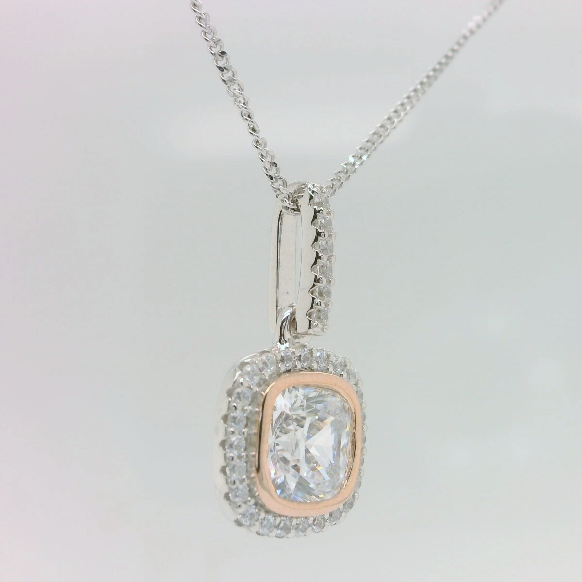 Two-Tone Cushion Pendant