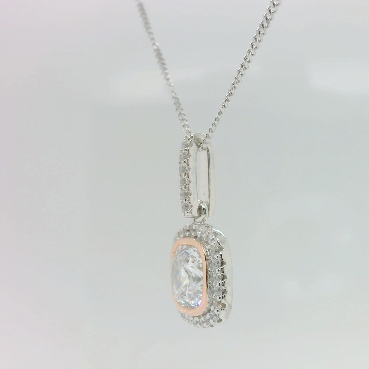 Two-Tone Cushion Pendant