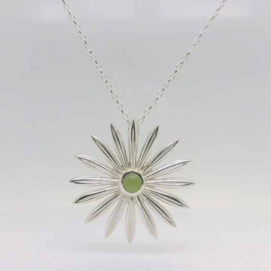 Greenstone Flower Necklace