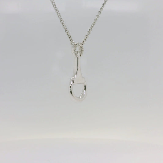 CZ Bridle Bit Necklace