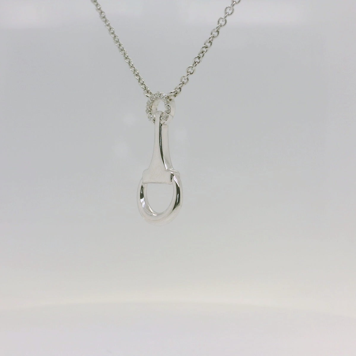 CZ Bridle Bit Necklace