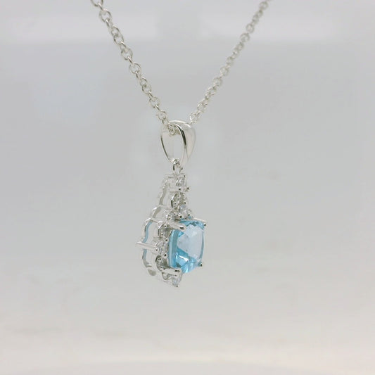 Topaz & CZ Pendant