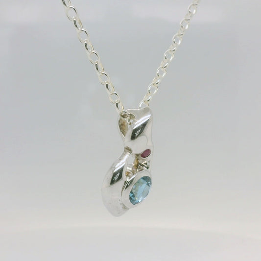 Topaz & Ruby Pendant