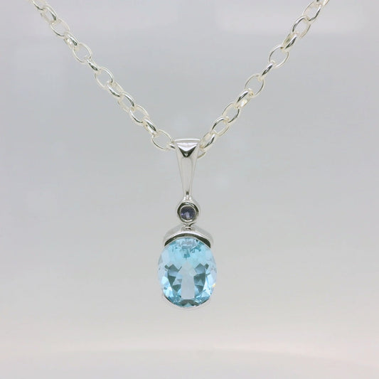 Topaz & Iolite Pendant