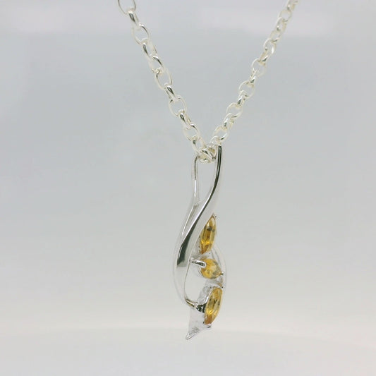 Marquise Citrine Pendant