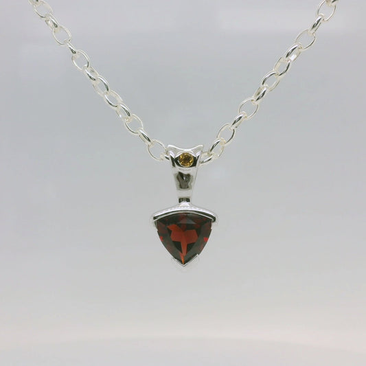 Garnet & Citrine Pendant