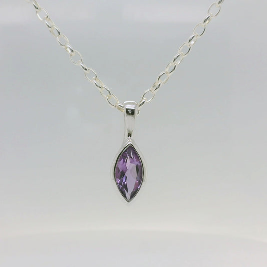 Marquise Amethyst Pendant