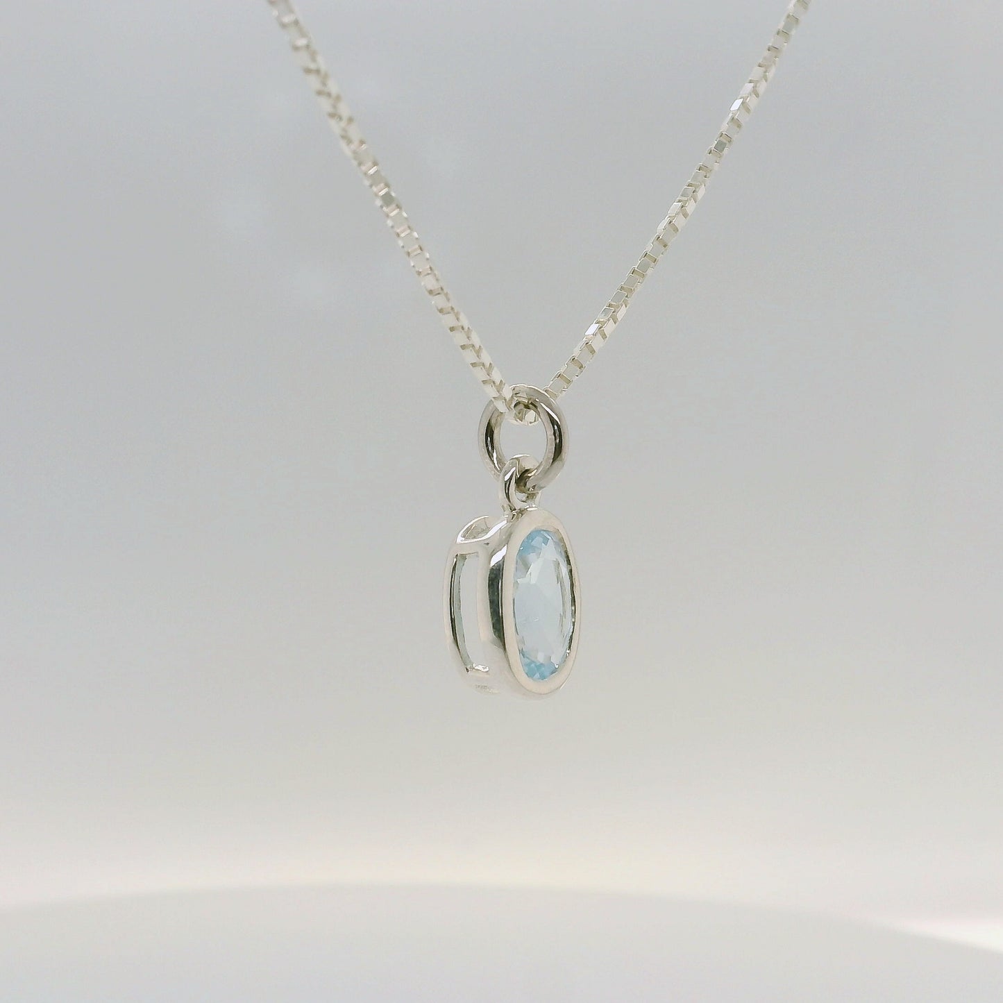 Light Blue Topaz Pendant  - November