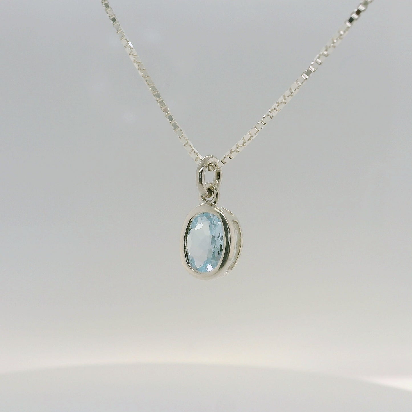 Light Blue Topaz Pendant  - November