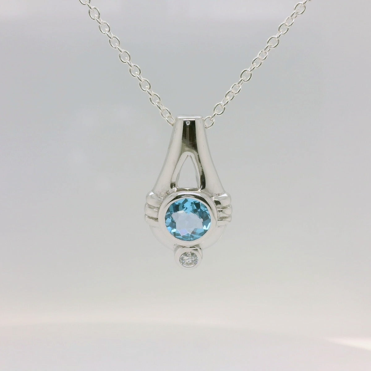 Topaz Line Detailed Pendant