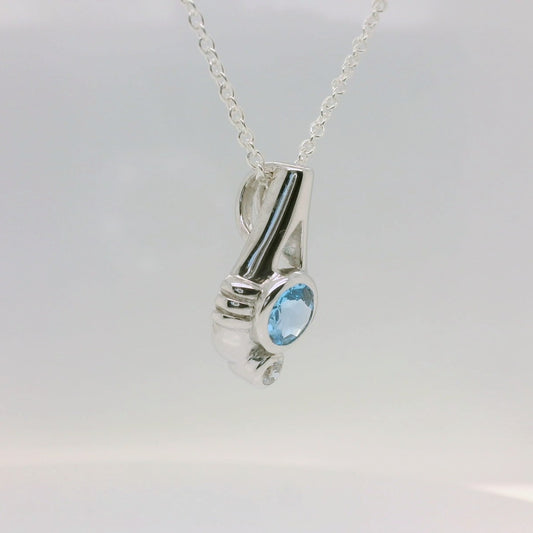 Topaz Line Detailed Pendant
