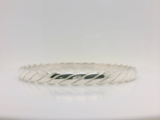Wide Twisted Bangle