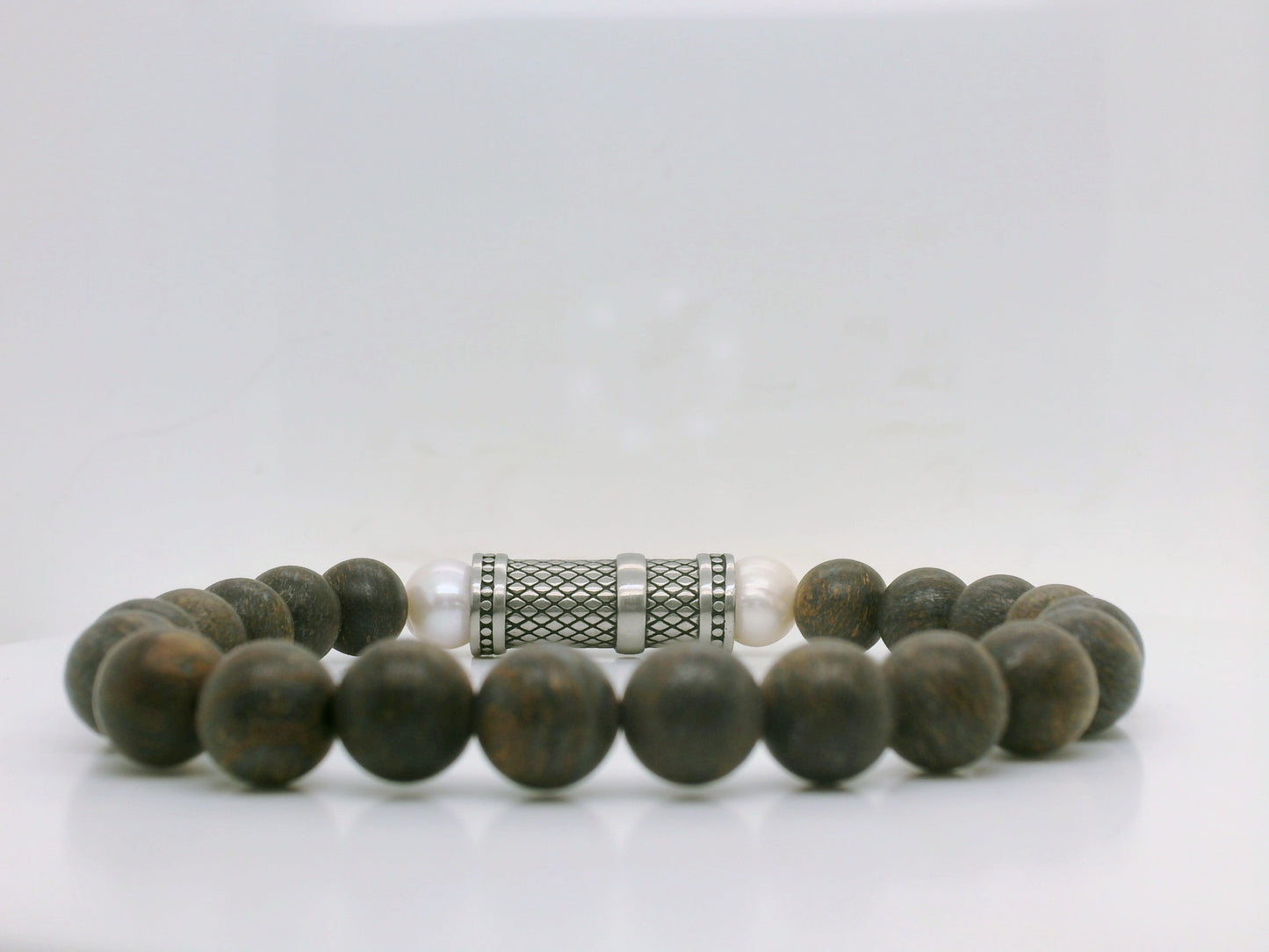 Bronzite & Pearl Bracelet