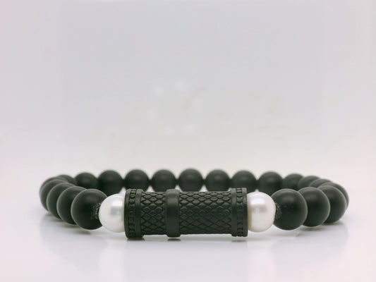 Agate & Pearl Bracelet