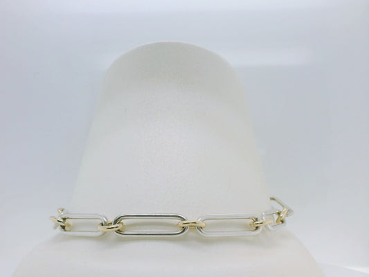 Two-Tone Paperclip Bracelet