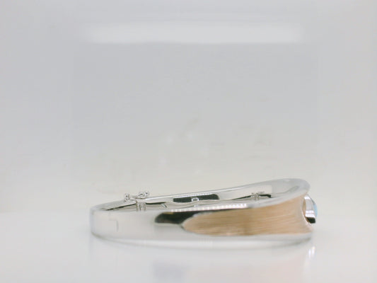 Two-Tone Hinged Bracelet