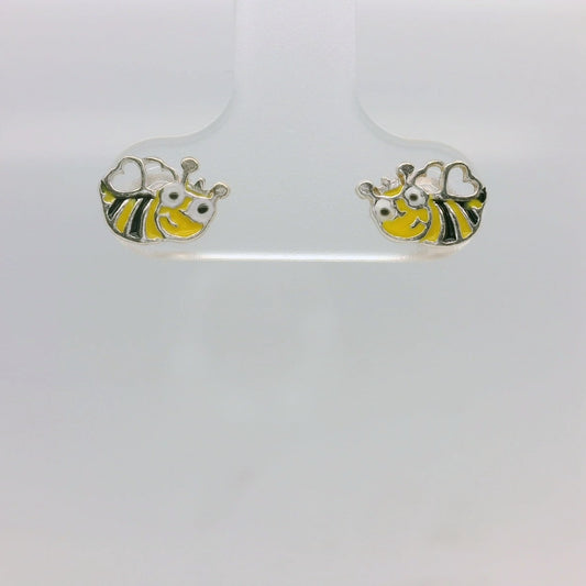 Enamel Bee Studs