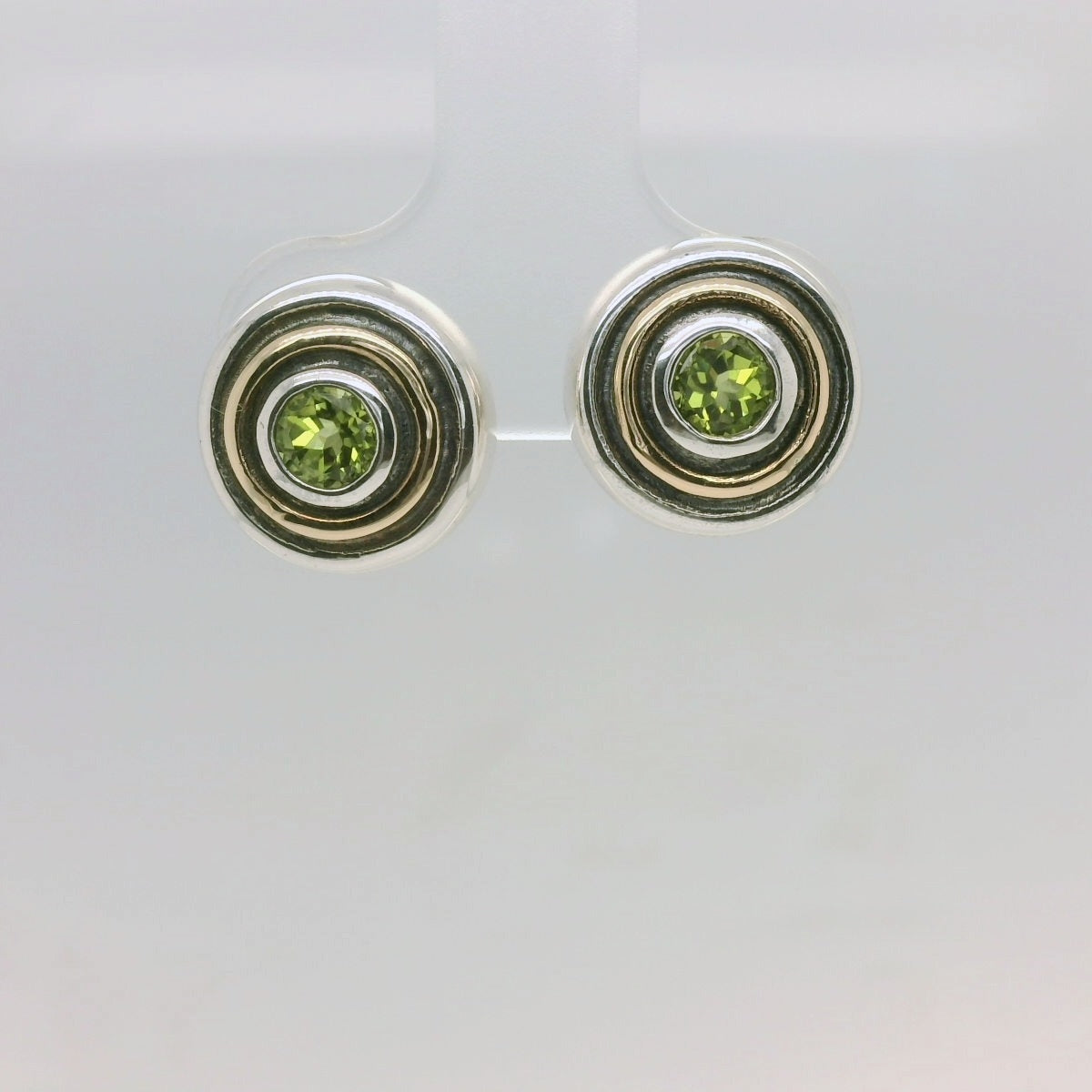Two-Tone Peridot Earrings