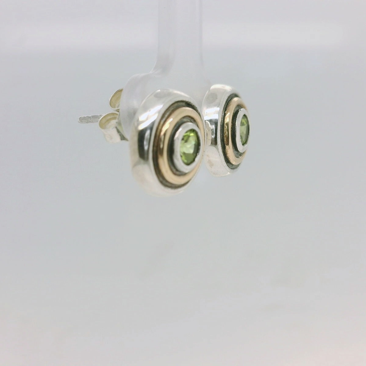 Two-Tone Peridot Earrings