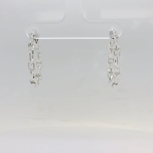 Chain Link Hoop Earrings