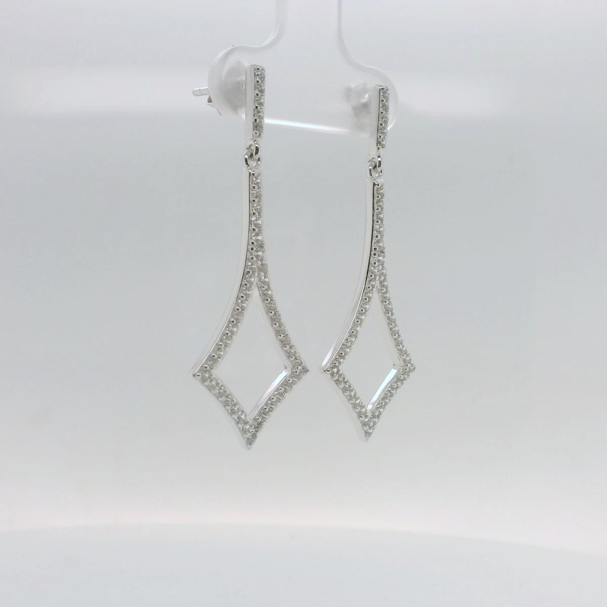 Diamond Shaped Drop Earrings