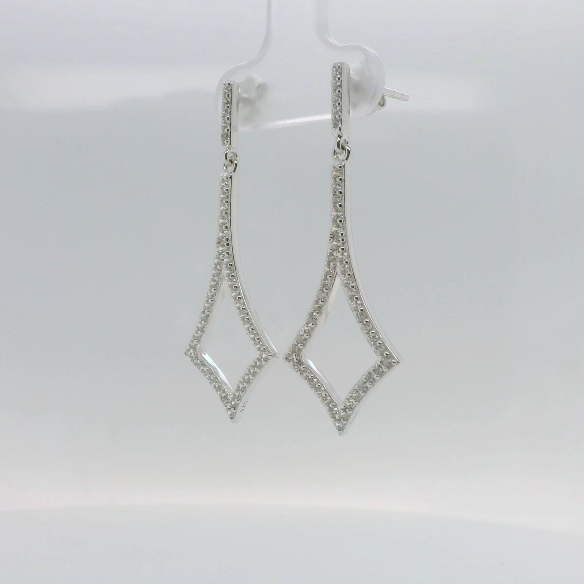 Diamond Shaped Drop Earrings