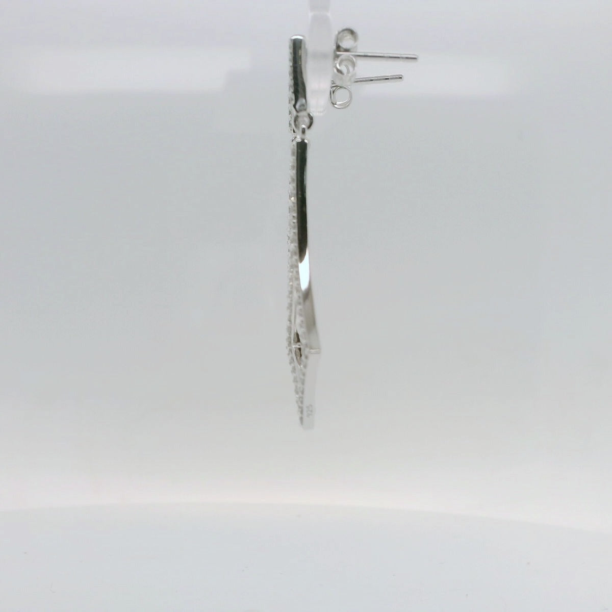 Diamond Shaped Drop Earrings