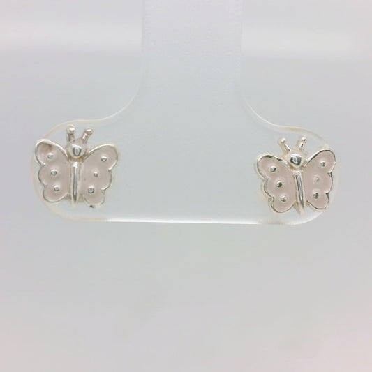 Pink Butterfly Studs