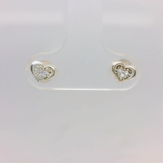 Heart CZ Studs
