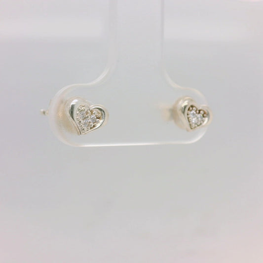 Heart CZ Studs