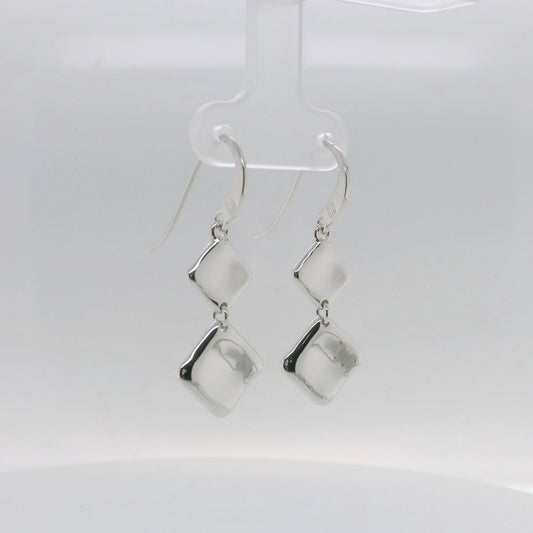 Double Square Drop Earrings