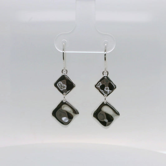 Double Square Drop Earrings